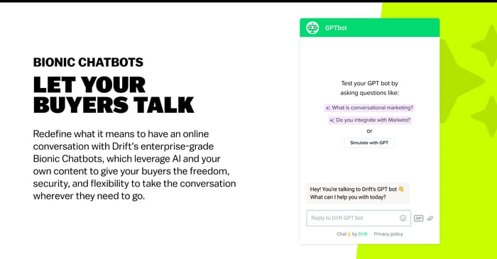 Drift bionic chatbots G2 image